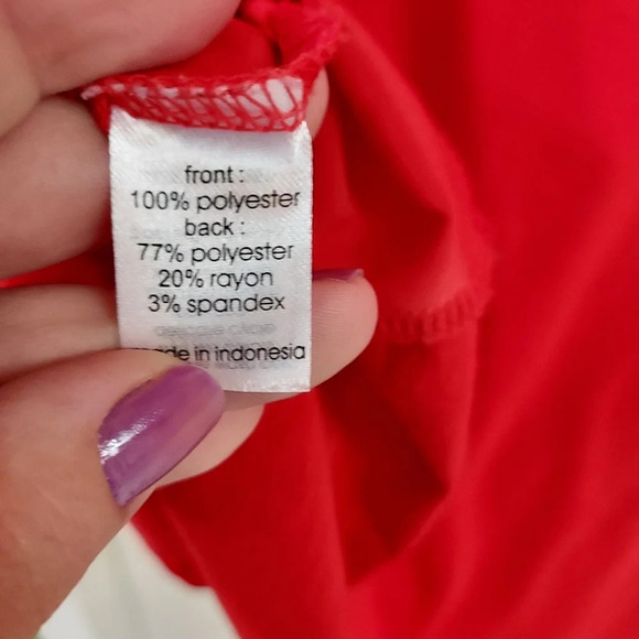 Lane Bryant Red Scoop Neck Sleeveless Blouse in Size 18/20 - Picture 8 of 8